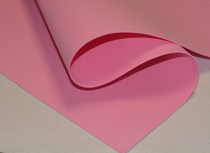 Китайский фоамиран "Пастель", 1 мм, 60 х 70 см, 10 лист./упак, королевский розовый