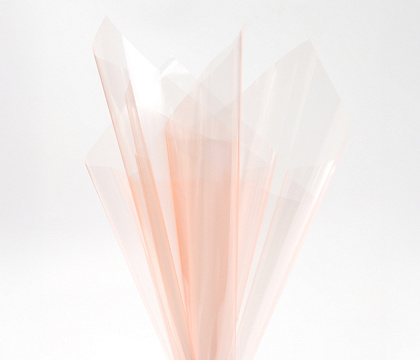 Упак. материал флористическая пленка "Звездная пыль", 60 см х 10 м, светло-персиковый