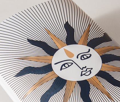 Керамическая декоративная ваза серия "Солнце", 17*8,5*32,5 см