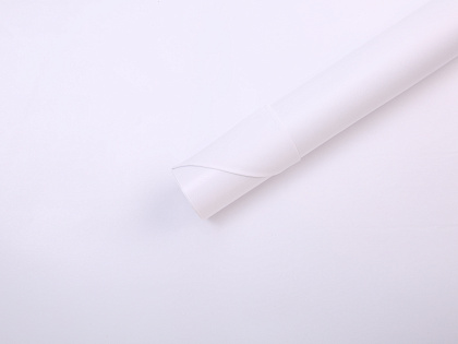 Водонепроницаемый упак. материал флористическая пленка с крафт бумагой, 80гр/м2, 50 см*10 м, белый