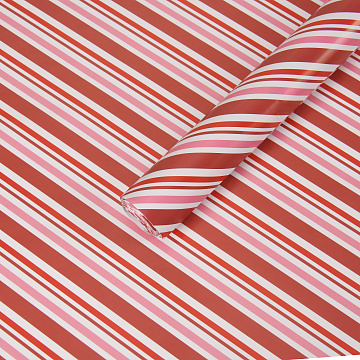 Бумага упаковочная "Полосы 1" 80г/м2, 70х100см, 10 листов/рулон