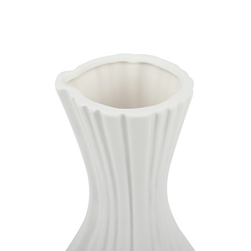 Ваза керамическая, цвет белый, 10*24 см
