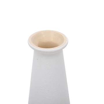 Ваза керамическая, цвет белый, 8,2*24 см
