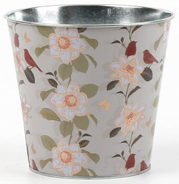 Декоративное кашпо "Цветочный карнавал" 15XH13,8CM/B11, металл