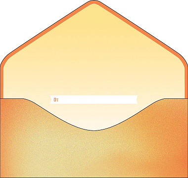 Открытка-конверт "С Днем Рождения!", размер: 9,3х19 см, в упак. 1 шт.