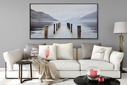 Картина "Уединённость", 30% ручная работа, рама пластиковая, 80x120