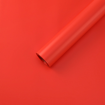 Упак. материал матовая пленка "Фаворит new" однотонная, 50 мкр, 50 см х 10 м, ярко-красный