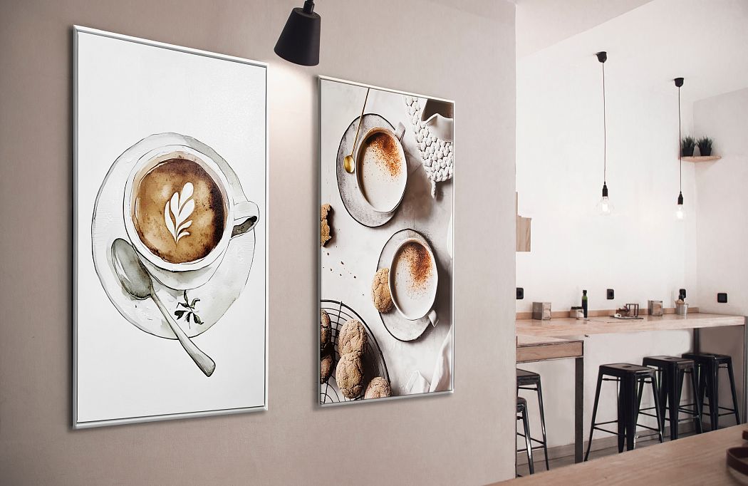 Картина "Доброе утро I", 30% ручная работа, рама пластиковая, 60x90