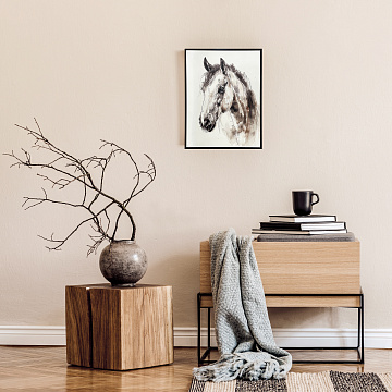 Постер "Лошадь", рама МДФ, 30*40*2