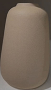 Ваза керамическая, цвет темно-бежевый,  9,5*9,5*15,5 см.