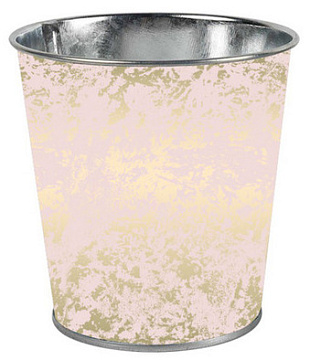 Декоративное кашпо "Золотая вуаль" D10XH10 см B:D7,5 см, металл