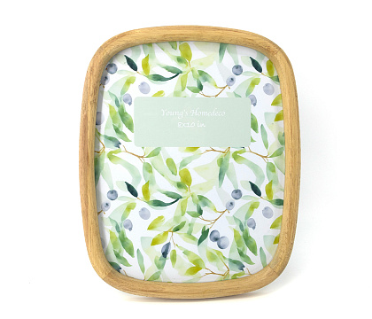 Фоторамка декоративная из дерева, серия "Оливия", со стеклом, 20x25 см