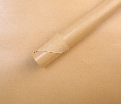 Водонепроницаемый упак. материал флористическая пленка с крафт бумагой, 80гр/м2, 50 см*10 м, телесный