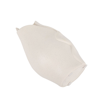 Ваза керамическая, цвет белый, 12*11,5*20 см