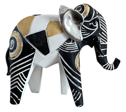 Статуэтка декоративная "Слон", полирезина, цвет темный 21,5*8*18,5 см