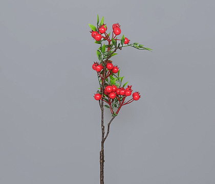 Ветка декоративная с ягодами, 42 см, 1 шт.