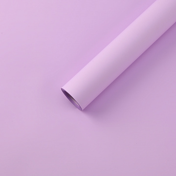 Упак. материал матовая пленка "Фаворит new" однотонная, 50 мкр, 50 см х 10 м, пастельно-сиреневый