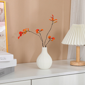 Ваза керамическая, цвет белый, 9,5*13 см