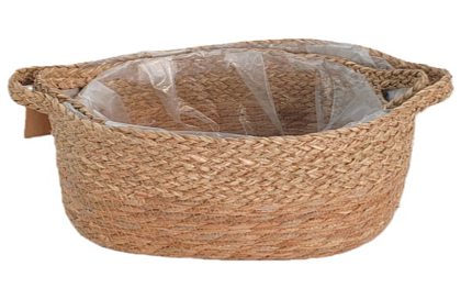 Набор корзин(рогоз): 34x26xH16 B30x20, 29x23xH14 B27x17, 2 шт.