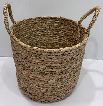 Корзина плетеная из рогоза: 25*25*20H, 1 шт.