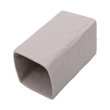 Ваза керамическая, цвет серый, 11*20 см.