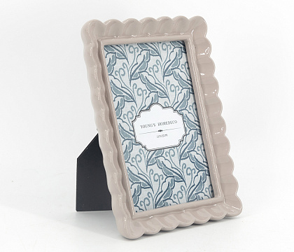 Фоторамка декоративная из эпоксидной смолы, серия "Арко Орео", со стеклом, 10x15 см