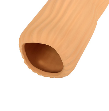 Ваза керамическая, цвет песочный, 10,5*25 см