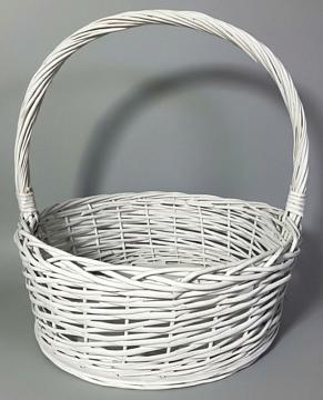 Корзина плетеная (ива): 34*13H*33HH, 1 шт., белый