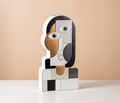 Керамическая декоративная ваза серия "Пикассо", 22,5*9*43 см