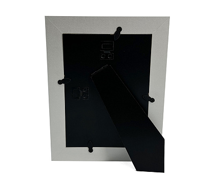 Фоторамка декоративная из МДФ с кожаной отделкой, цвет пепельно-синий, со стеклом, 13x18 см