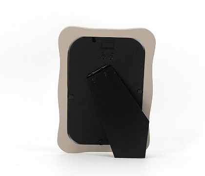 Фоторамка декоративная из МДФ, серия "Уют", цвет кремово-коричневый, со стеклом, 10x15 см