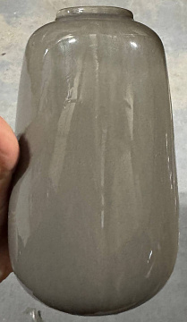 Ваза керамическая, цвет коричневый 9,5*9,5*15,5 см.