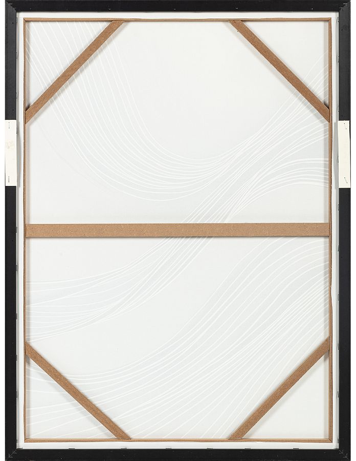 Картина "Волны тишины II" с тиснением, рама пластиковая, 80x60x2,8
