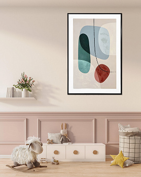 Картина "Суи", 30% ручная работа, рама пластиковая, 60x90