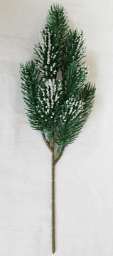 Еловая ветка заснеженная, 32 см