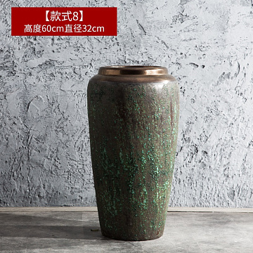 Ваза керамическая "Олива", декоративная, оливковый,  60*32см.