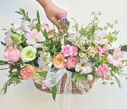 Лента декоративная "Изящное кружево", полиэстер, 45 мм х 50 ярд., лавандовый (4 шт./упак.)