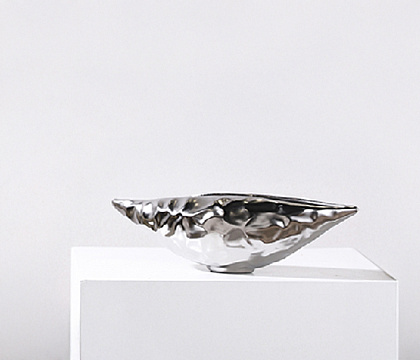 Ваза керамическая водонепроницаемая 33 * 12 * H9,5,  1 шт., серебро