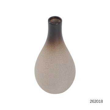 Ваза керамическая, цвет капучино, 5,5*12,5 см