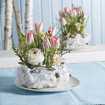 Упаковка Oasis Table Deco Мини (пена в пластик. конт.), 13х9х5 см, 16 шт./уп., зел., арт. 11-40423