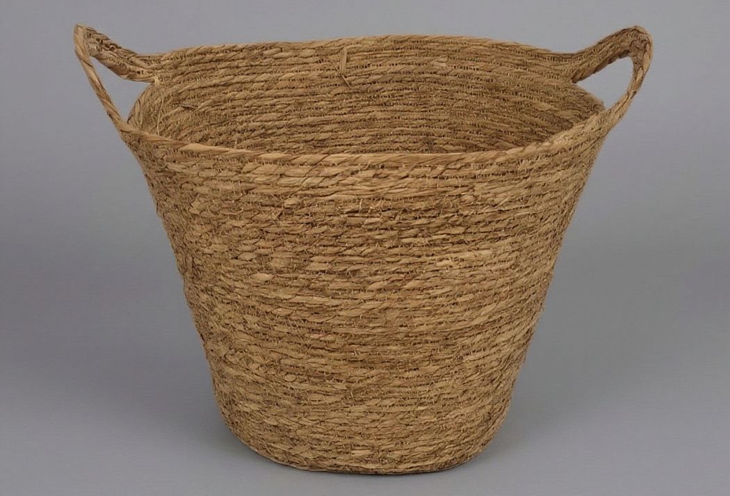 Корзина плетеная (рогоз): 44X34XH32XB33X23, 1 шт.