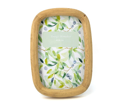 Фоторамка декоративная из дерева, серия "Оливия", со стеклом, 10x15 см