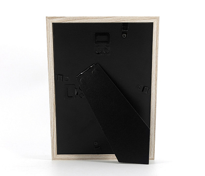 Фоторамка декоративная из МДФ с имитацией текстуры дерева, цвет беленый дуб, со стеклом, от 10x15 до 13х18 см