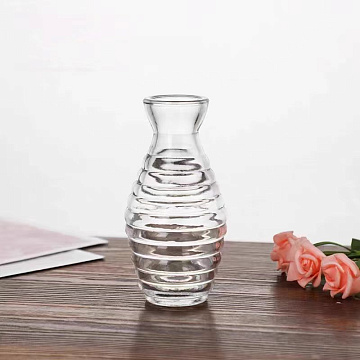 Ваза стеклянная D6 * H11,5, 1 шт.,прозрачный