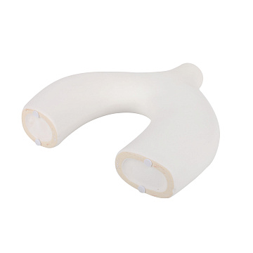 Ваза керамическая, цвет белый, 26*6*24 см