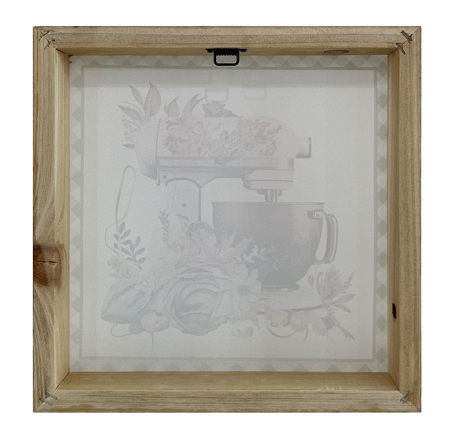 Постер "Бон аппетит" зеленый, без рамы, 30*30*3,8