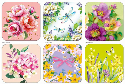 Набор открыток мини № 289, размер открытки 7х7 см. в наборе 120 шт.