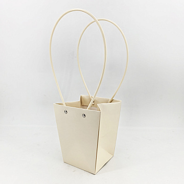 Пакет подарочный "Мастхэв" малый, 13,5х9,5х15 см, 10 шт./упак., шампань