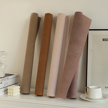 Водостойкий упаковочный материал "Бархат", 53 см*6 ярдов, 75 г/м², винный