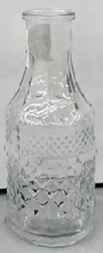 Ваза стеклянная D5,4 * H11, 1 шт.,прозрачный